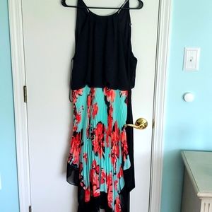 Bisou Bisou size 12 floral halter dress